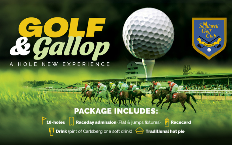 Discover our Golf and Gallop package where you can enjoy 18 holes before watching thrilling racing.